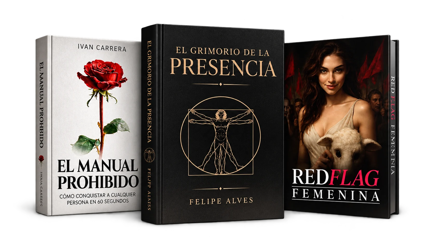 El Manual Prohibido, El Grimorio de la Presencia y Red Flag Femenina